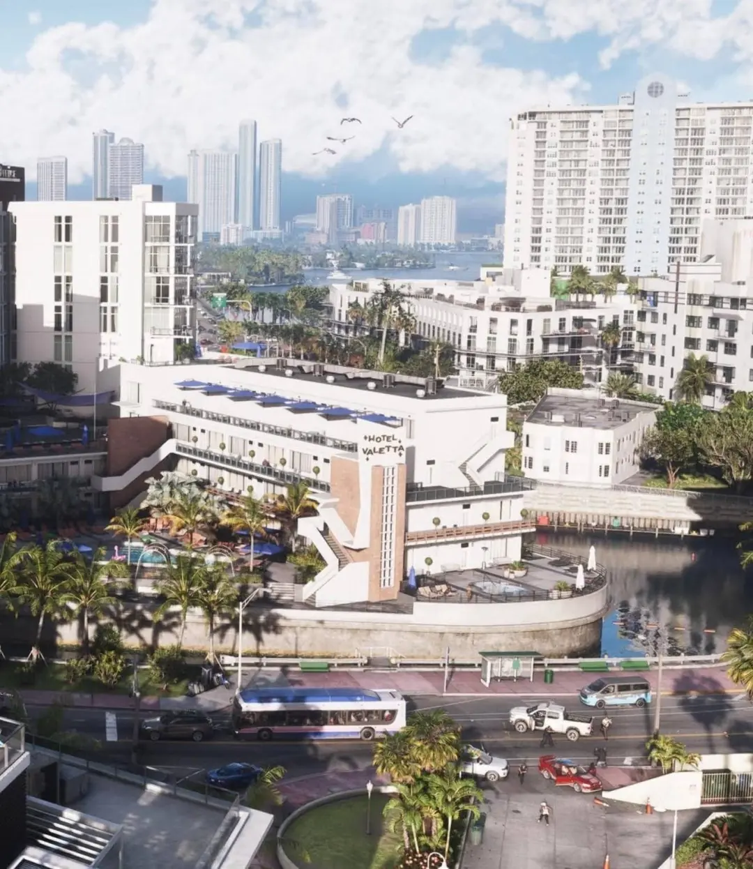 《GTA6》实景对比图:迈阿密海滩1:1复刻 细节惊人!