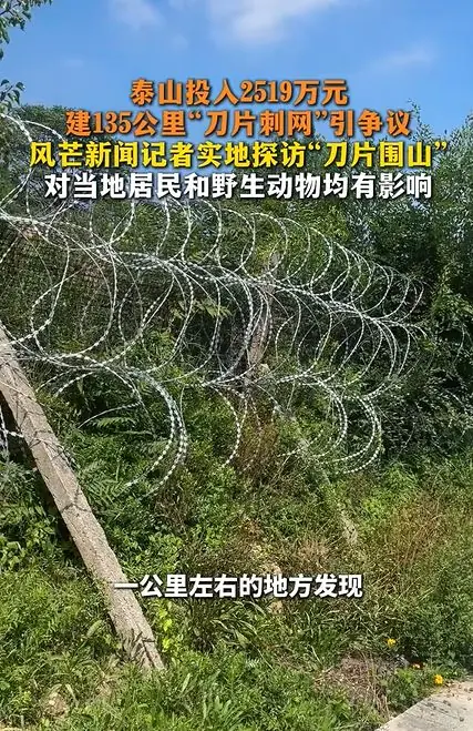浙媒痛批泰山铁丝网，鲁媒直接打脸：对自家刀刺网选择性失明，真是双标！