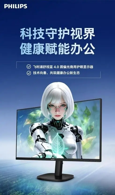 深耕商用护眼赛道，飞利浦显示器商用圆偏光护眼系列交出健康办公新答卷