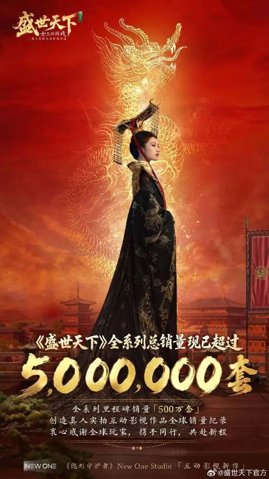影游天花板!《盛世天下》总销量超500万套问鼎全球