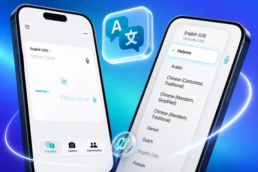 新增支持粤语:苹果iOS 27版翻译应用总支持语言数量达30种
